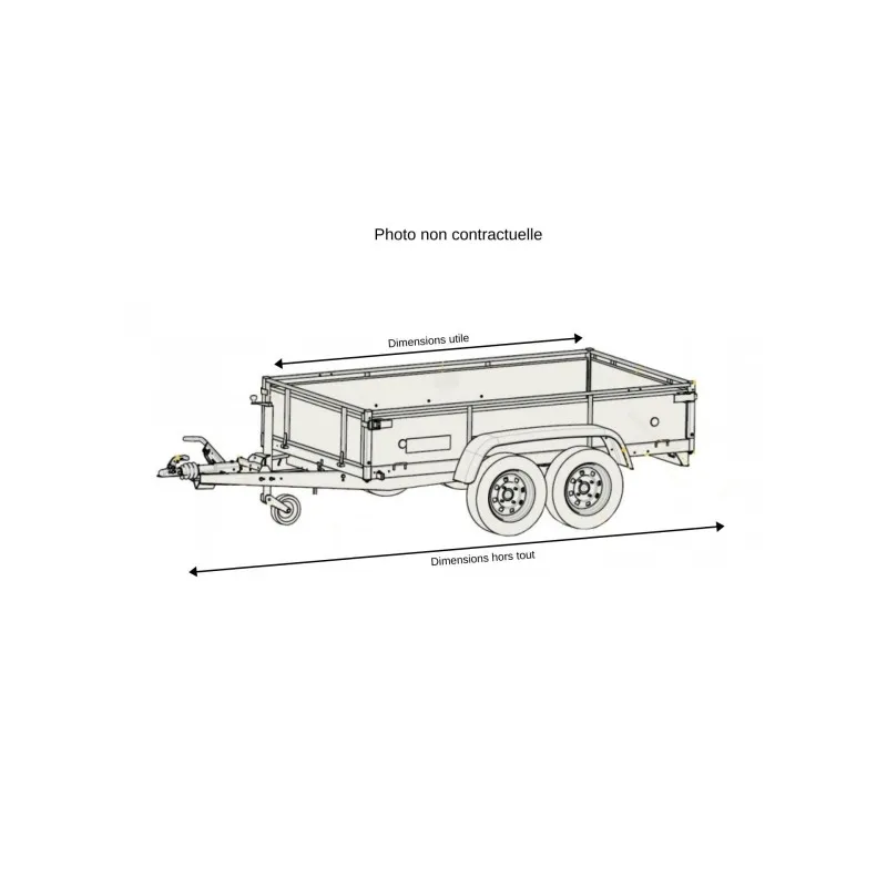 Remorque bois 45440 - PTAC 500Kg - LIDER – Image 7