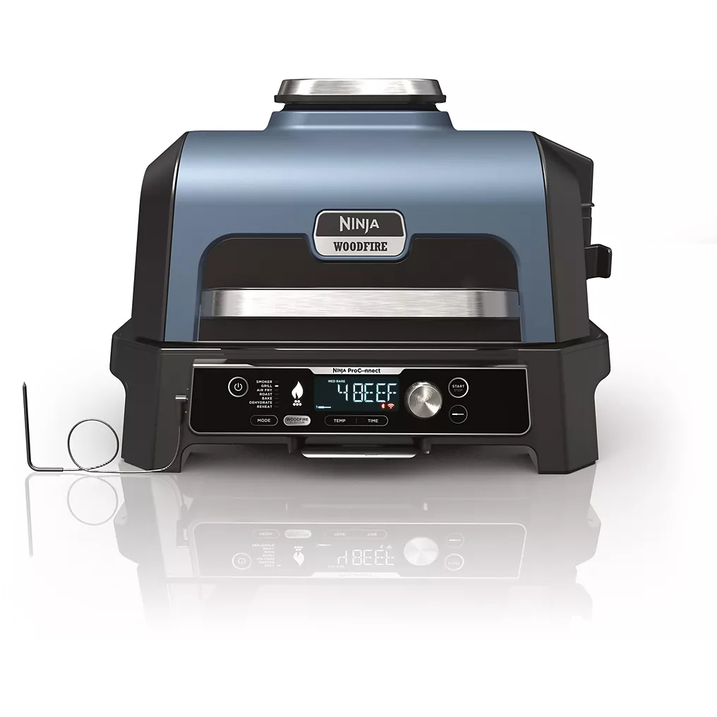 Barbecue électrique NINJA OG901EU Woodfire pro connect à poser, 44.5x26.5 cm