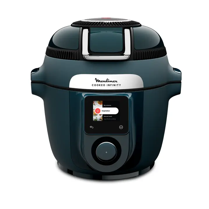 Cookeo Infinity, 17 modes de cuisson, Sans pale de mélange, Bleu Trust