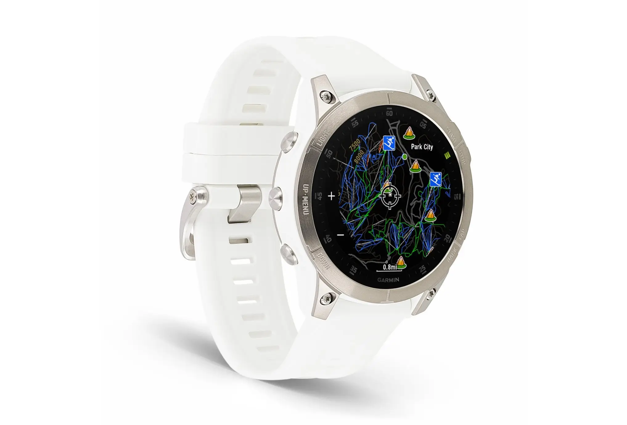 Montre Garmin EPIX Gen 2 Sapphire Titane 47 mm + bracelet nylon gris – Image 11