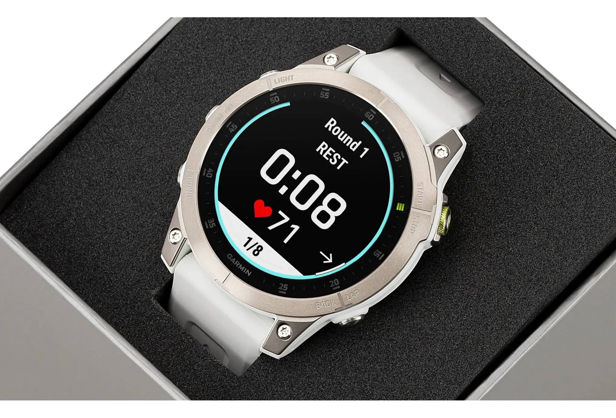 Montre Garmin EPIX Gen 2 Sapphire Titane 47 mm + bracelet nylon gris – Image 10